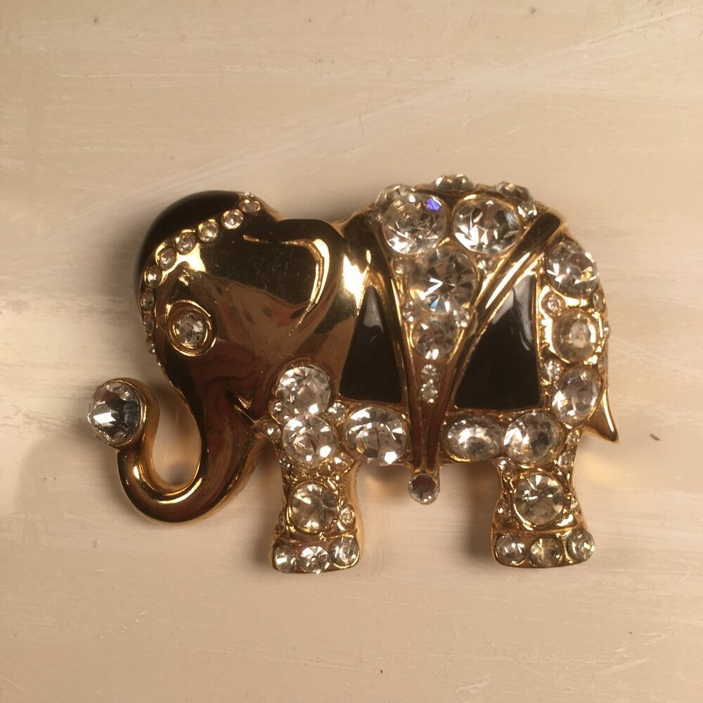 Vintage Elephant Brooch